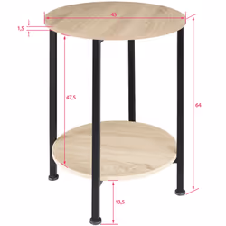 TecTake 404218 Table à café, latérale et de salon Table basse - Vue supplémentaire 4
