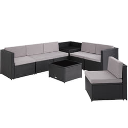 TecTake 404233 canapé Noir
