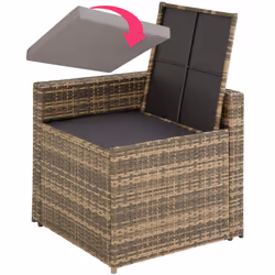 TecTake 404235 canapé Marron