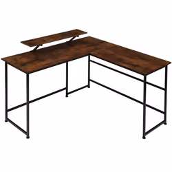Bureau style industriel  Bois foncé industriel, rustique