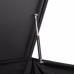 TecTake 404243 Boîte de rangement Aluminium Noir