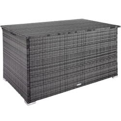 TecTake 404245 Boîte de rangement Aluminium Gris