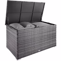 TecTake 404245 Boîte de rangement Aluminium Gris
