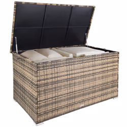TecTake 404247 Boîte de rangement Aluminium Marron