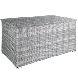 TecTake 404248 Boîte de rangement Aluminium Gris