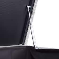 TecTake 404248 Boîte de rangement Aluminium Gris