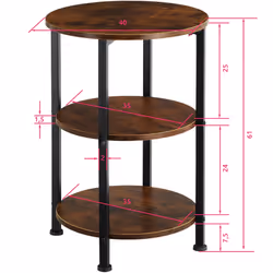 TecTake 404257 Table à café, latérale et de salon Table basse - Vue supplémentaire 5