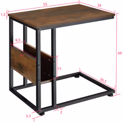 TecTake 404277 Table à café, latérale et de salon Table basse - Vue supplémentaire 6