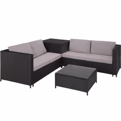 TecTake 404298, Noir, Gris