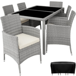 TecTake 404323 ensemble de meubles de jardin Gris