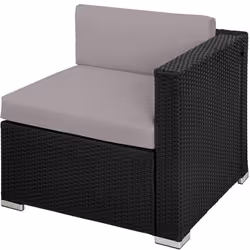 TecTake 404324 canapé 5 siège(s) Noir, Gris