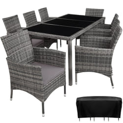 TecTake 404328 ensemble de meubles de jardin Gris