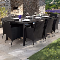 TecTake 404328 ensemble de meubles de jardin Gris