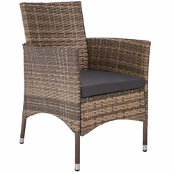 TecTake 404329 ensemble de meubles de jardin Gris, Marron - Vue supplémentaire 5