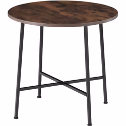 Avec la table de salle à manger Ennis de tectake, vous choisissez un véritable chef d'œuvre du style industriel. Facile d'ent ...