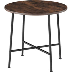 Tectake - Table de salle à manger industrielle Ronde Ennis 80x76cm -