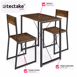 TecTake 404352 table de cuisine et de salle à manger