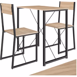 Affirmez votre préférence pour les meubles de caractère avec l'accueillant ensemble de salle à manger Margate de tectake. Les ...