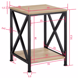 TecTake 404359 Table à café, latérale et de salon Table basse - Vue supplémentaire 5