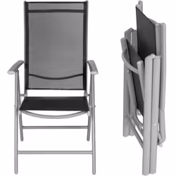 TecTake 404364 ensemble de meubles de jardin Noir, Gris