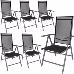 TecTake 404366, Noir, Anthracite, 6 siège(s), Adultes et enfants, Garçon/Fille