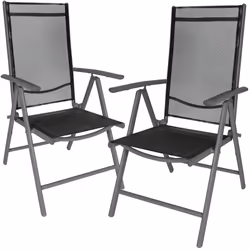 TecTake 404366 ensemble de meubles de jardin Noir, Anthracite