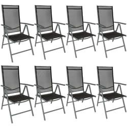 TecTake 404367 ensemble de meubles de jardin Noir, Anthracite
