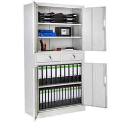 TecTake 404391 meuble de classement et accessoire Acier Gris