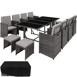 TecTake 404394 ensemble de meubles de jardin Gris