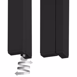 TecTake 404401 table de jardin Noir