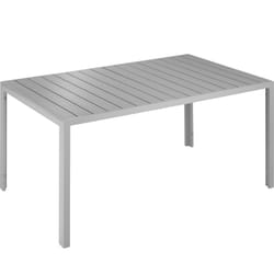 TecTake 404402 table de jardin Argent, Gris