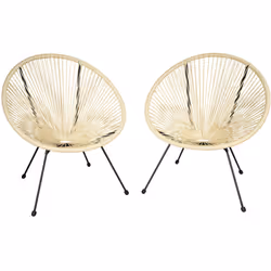 TecTake 404408, Acier, Plastique, Beige