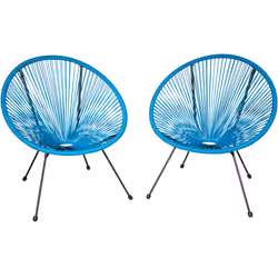 TecTake 404409, Acier, Plastique, Bleu