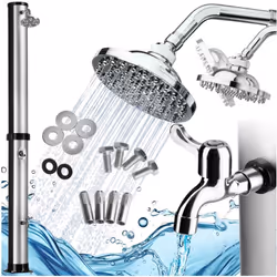 Description générale La douche solaire Orinoco de tectake vous offre un moment de fraîcheur bien mérité après une dure journé ...