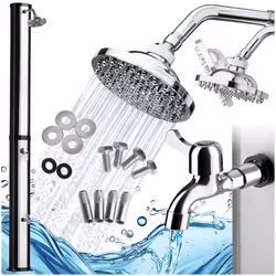 Douche solaire 35 litres noir/gris