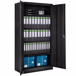 TecTake 404480 meuble de classement et accessoire Acier Noir