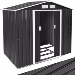 Abri de jardin métal 2,7 m² toiture 2 pans Tôle en acier laquée et galvanisée