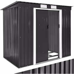 Abri de jardin métal 2,7 m² toiture monopente tôle en acier laquée et galvanisée