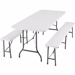 TecTake 404527, Blanc, 4 siège(s)