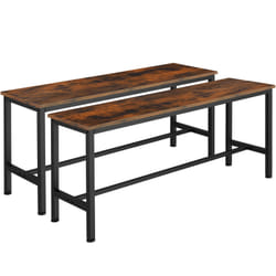 TecTake 404547 banc de jardin Acier, Plastique