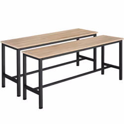 TecTake 404548, Bois, Acier, Plastique