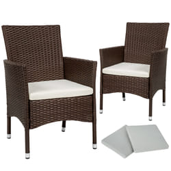 TecTake 404550 ensemble de meubles de jardin Beige, Marron