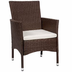 TecTake 404550 ensemble de meubles de jardin Beige, Marron