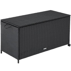 TecTake 404554 Boîte de rangement Polyester, Aluminium Noir