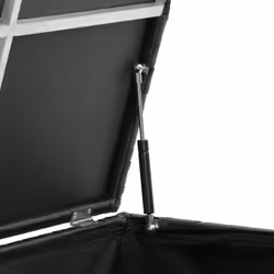 TecTake 404554 Boîte de rangement Polyester, Aluminium Noir