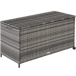 TecTake 404555 Boîte de rangement Polyester, Aluminium Gris