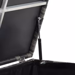 TecTake 404555 Boîte de rangement Polyester, Aluminium Gris