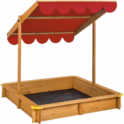 Description générale Ce magnifique bac à sable en bois est le jouet parfait pour vos enfants. Conçu avec un toit réglable et  ...