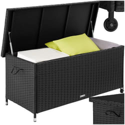 TecTake 404594 Boîte de rangement Polyester, Acier Noir