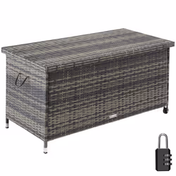 TecTake 404595, Gris, Polyester, Acier